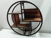 Wandkast zwart/bruin - afbeelding 2 van  4