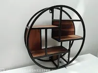 Wandkast zwart/bruin - afbeelding 3 van  4