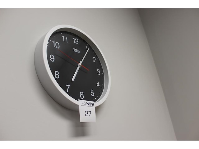 Wandklok doorsnede 30 cm. - afbeelding 1 van  2
