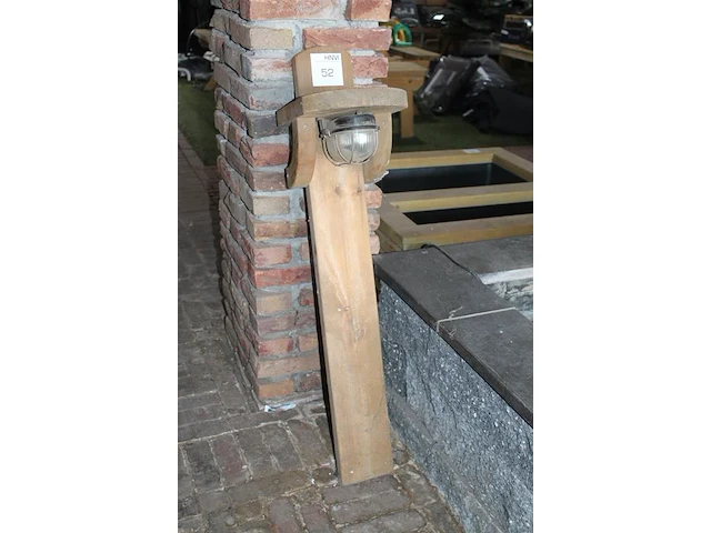 Wandlamp hoogte ca 100 cm. - afbeelding 2 van  2