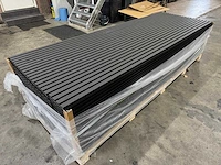 Wandpaneel composiet geborsteld zwart (115x) - afbeelding 1 van  28