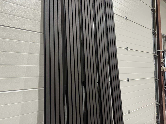 Wandpaneel composiet geborsteld zwart (15x) - afbeelding 2 van  28