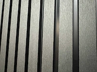 Wandpaneel composiet geborsteld zwart (30x) - afbeelding 5 van  28