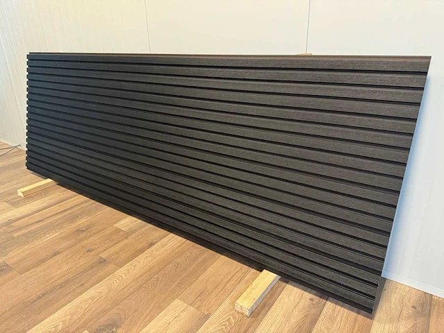 Wandpaneel composiet zwart (12x) - afbeelding 1 van  18