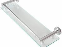 Wandplank - badkamer leg plank - glasplank - 48 x 14 x 6 cm - afbeelding 1 van  7