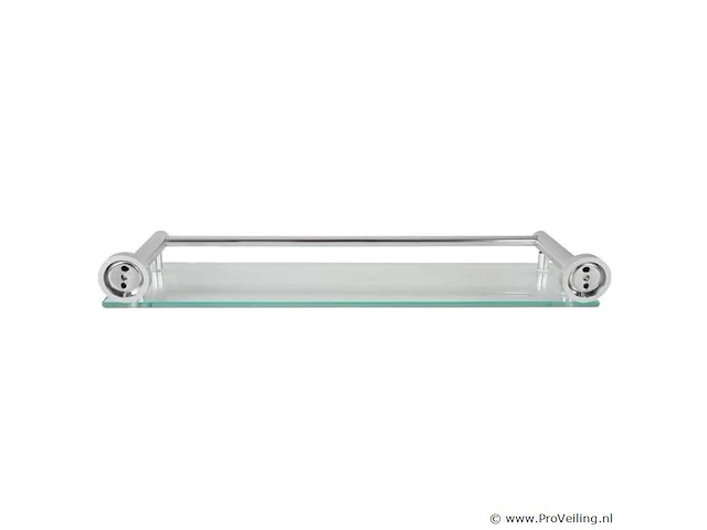 Wandplank - badkamer leg plank - glasplank - 48 x 14 x 6 cm - afbeelding 3 van  7
