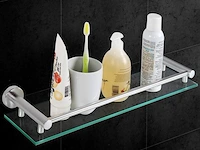 Wandplank - badkamer leg plank - glasplank - 48 x 14 x 6 cm - afbeelding 4 van  7