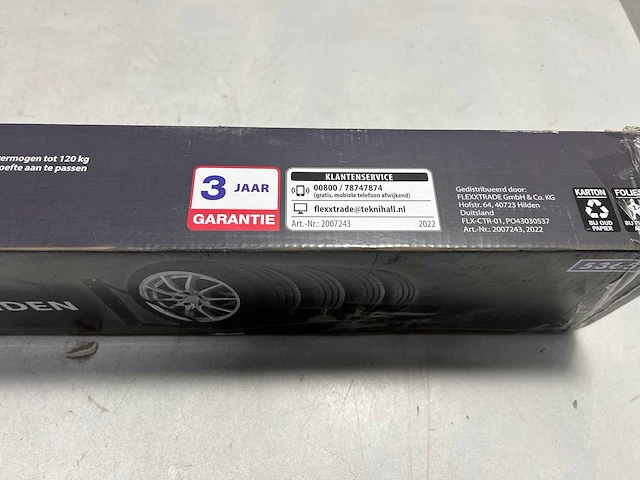 Wandrek voor 4 autobanden (2x) - afbeelding 2 van  3