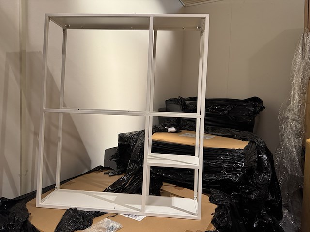 Wandrek, wit, cold roll steel - afbeelding 1 van  4