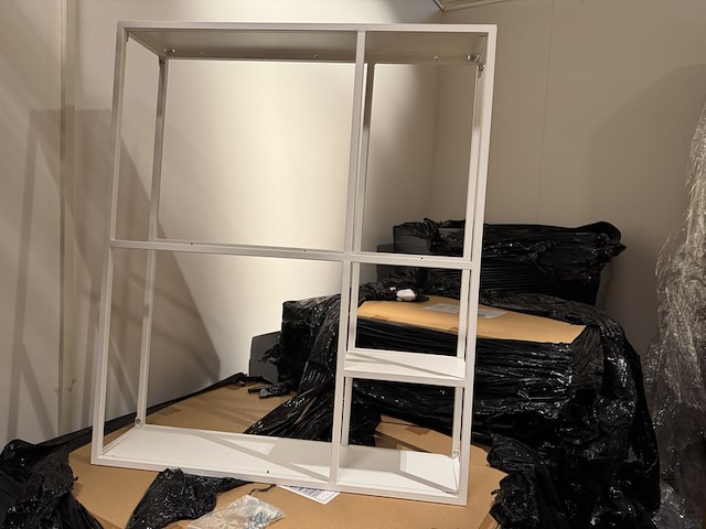 Wandrek, wit, cold roll steel - afbeelding 2 van  4