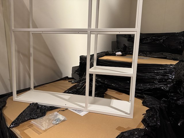 Wandrek, wit, cold roll steel - afbeelding 3 van  4