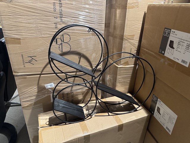 Wandrek, zwart metaal - afbeelding 2 van  5