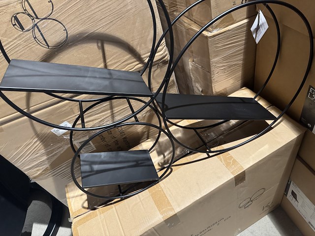 Wandrek, zwart metaal - afbeelding 3 van  5