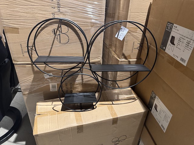 Wandrek, zwart metaal - afbeelding 4 van  5