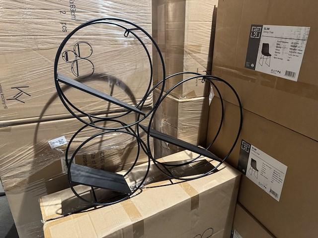 Wandrek, zwart metaal - afbeelding 1 van  5