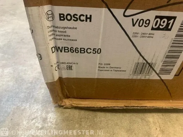 Wandschouw afzuigkap bosch, dwb66bc50 - afbeelding 6 van  7