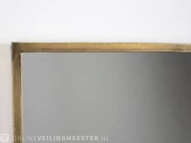 Wandspiegel met plank lef collections, alex, brass - afbeelding 2 van  3