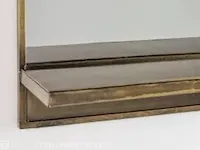 Wandspiegel met plank lef collections, alex, brass - afbeelding 3 van  3