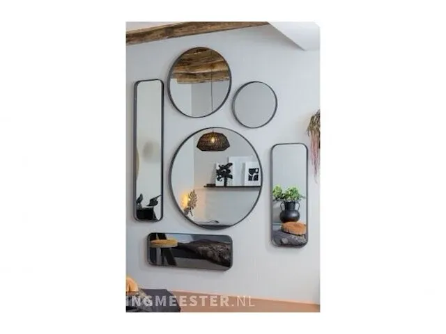 Wandspiegel woood, doutzen, zwart - afbeelding 2 van  4