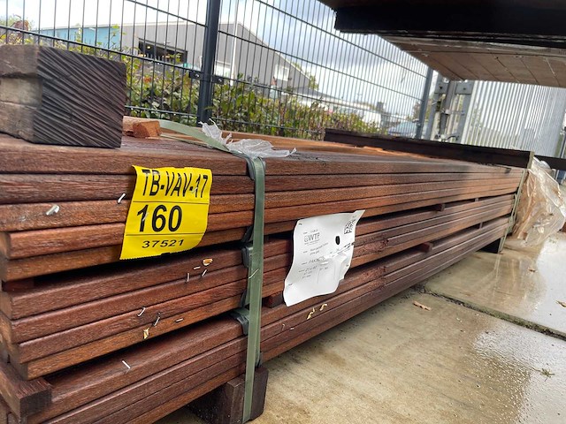 Wane latten geschaafd 3350-4000x40x21mm (265x) - afbeelding 2 van  3