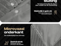 Warm wollig teddy dekbedovertrek 140x220cm grijs - afbeelding 5 van  8