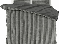 Warm wollig teddy dekbedovertrek 200x220cm grijs - afbeelding 1 van  7