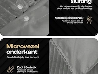 Warm wollig teddy dekbedovertrek 200x220cm grijs - afbeelding 7 van  7