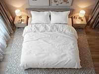 Warm wollig teddy dekbedovertrek 240x220cm oud roze - afbeelding 3 van  6