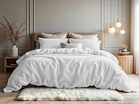 Warm wollig teddy dekbedovertrek 240x220cm oud roze - afbeelding 6 van  6