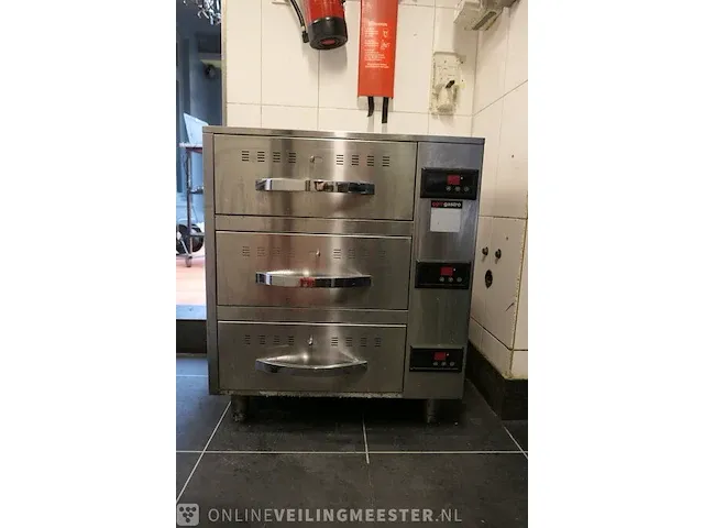 Warmhoudkast met drie schuiflades ggm gastro - afbeelding 1 van  8
