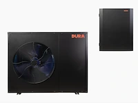 Warmtepomp split unit 5-7kw durawell, dhp-070-050-s, zwart - afbeelding 1 van  2