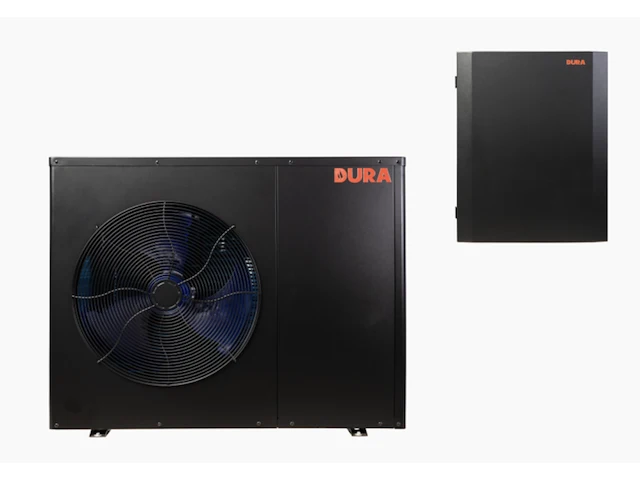Warmtepomp split unit 5-7kw durawell, dhp-070-050-s, zwart - afbeelding 1 van  5