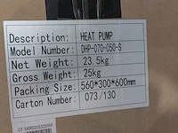 Warmtepomp split unit 5-7kw durawell, dhp-070-050-s, zwart - afbeelding 4 van  5