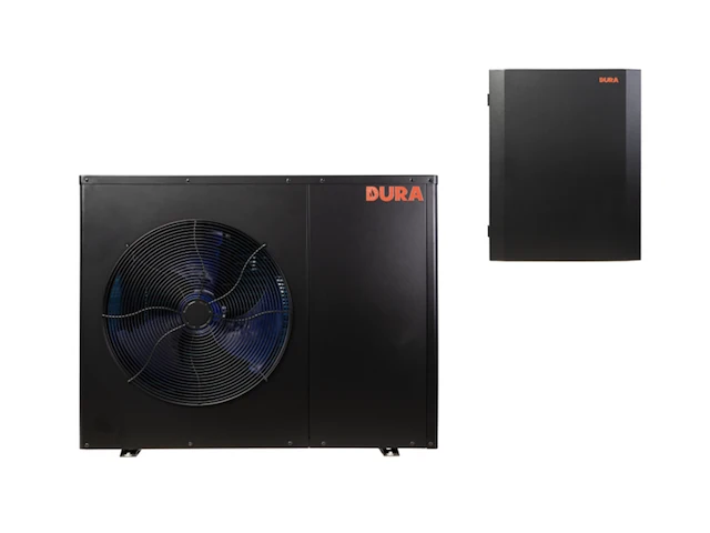 Warmtepomp split unit 7-9kw durawell, dhp-090-070-s, zwart, 2024 - afbeelding 1 van  3