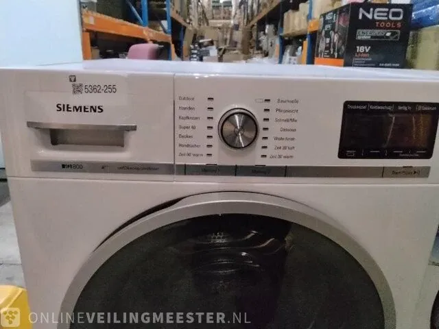 Warmtepompdroger siemens, iq 800, wit - afbeelding 2 van  3