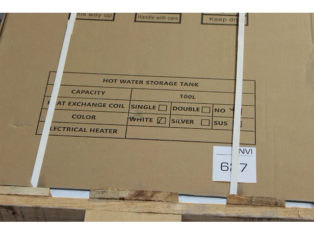 Warmwater-buffervat atm model wk-100l. doorsnede 54 cm hoogte 77 cm - afbeelding 2 van  2