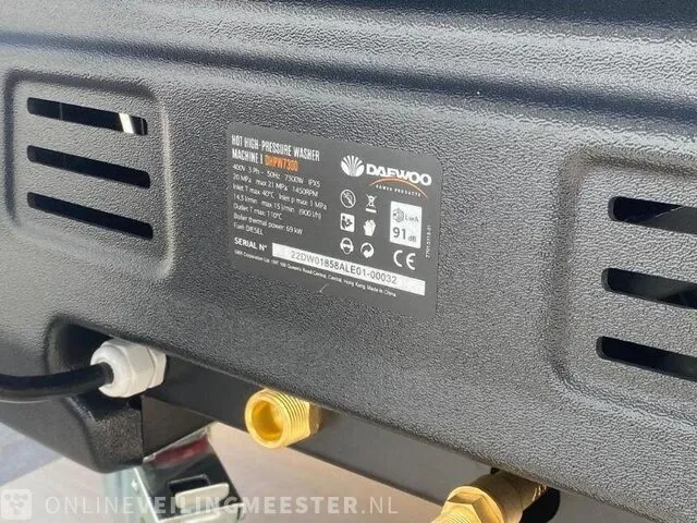 Warmwater hogedrukreiniger daewoo, dhpw7300, bouwjaar 2022 - afbeelding 3 van  5