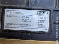 Warmwater hogedrukreiniger dieker, hd-e 22/200, bouwjaar 2012 - afbeelding 6 van  10