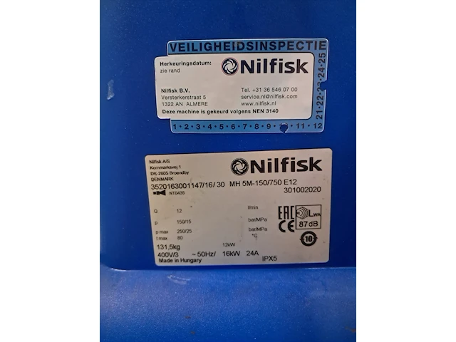 Warmwater hogedrukreiniger, nilfisk, mh 5m e - afbeelding 7 van  18