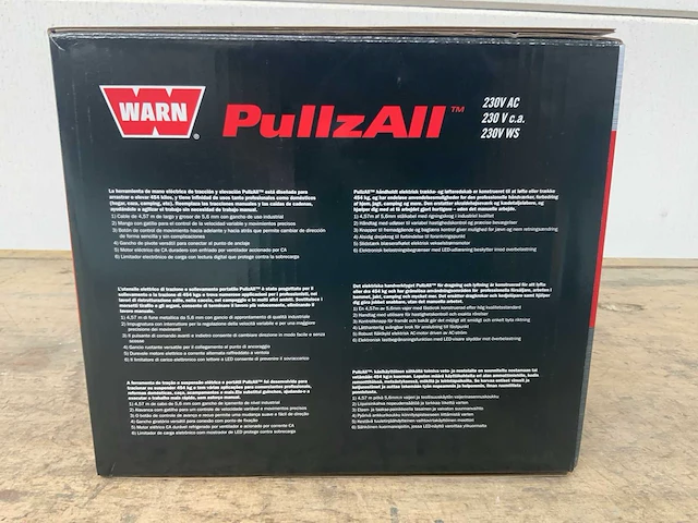 Warn pullzall elektrische hijslier 450kg / 230v / 4,6 mtr lierkabel - afbeelding 8 van  11
