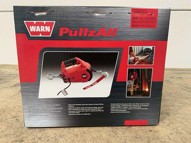 Warn pullzall elektrische hijslier 450kg / 230v / 4,6 mtr lierkabel - afbeelding 9 van  11