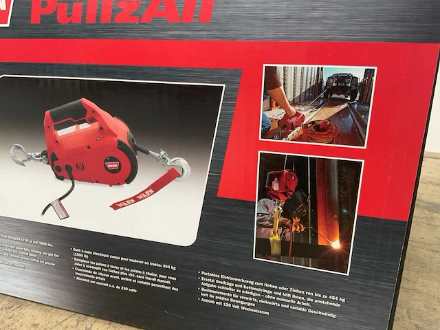 Warn pullzall elektrische hijslier 450kg / 230v / 4,6 mtr lierkabel - afbeelding 10 van  11
