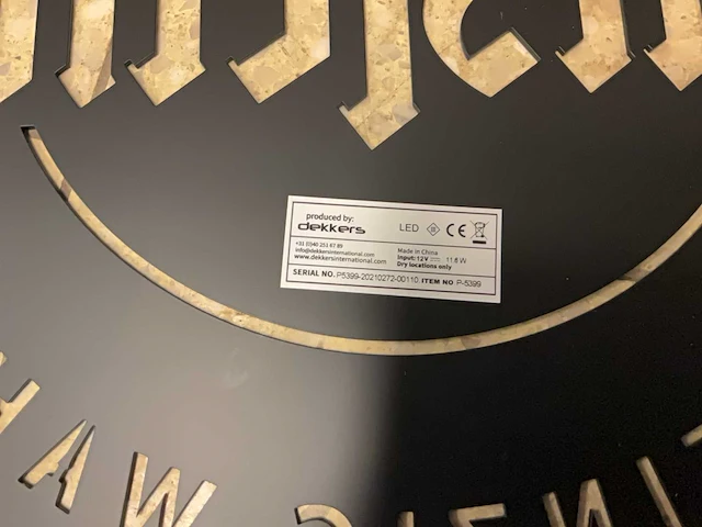 Warsteiner led wandlamp - afbeelding 6 van  6