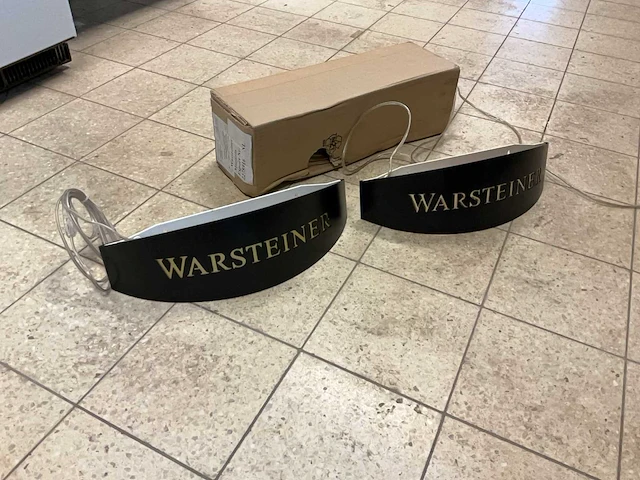 Warsteiner wandlampen (3x) - afbeelding 1 van  6