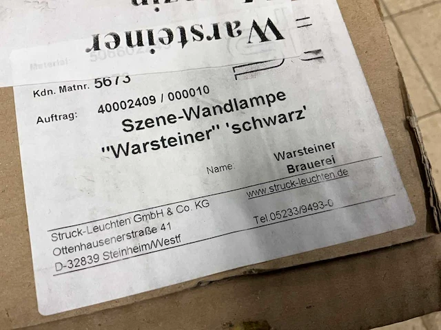 Warsteiner wandlampen (3x) - afbeelding 6 van  6