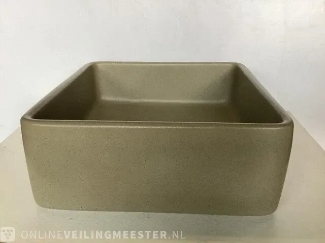 Waskom vierkant donker grijs - afbeelding 2 van  2