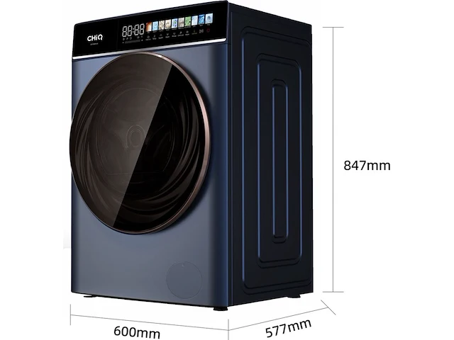 Wasmachine 10 kg 12 programma's space pro, chiq, cw106581ax - afbeelding 2 van  4