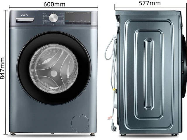 Wasmachine 10 kg 16 programma's space pro chiq, cfl100-14586im3xa - afbeelding 2 van  3