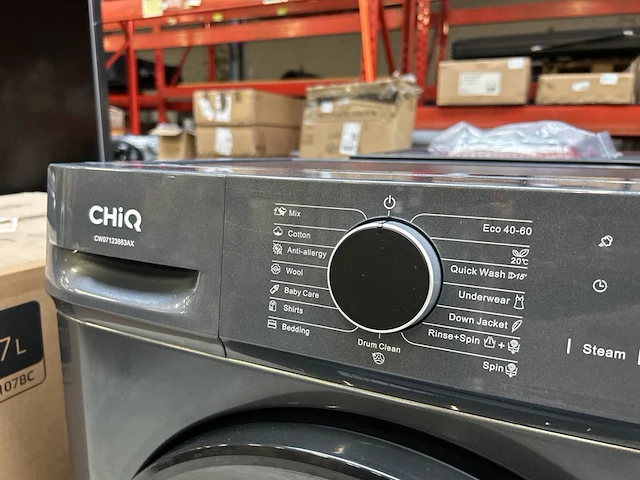 Wasmachine 7 kg 16 progr. ai smart 2025 model chiq, cw07123863ax - afbeelding 5 van  9