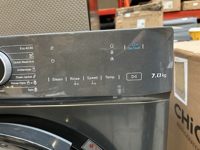 Wasmachine 7 kg 16 progr. ai smart 2025 model chiq, cw07123863ax - afbeelding 9 van  11